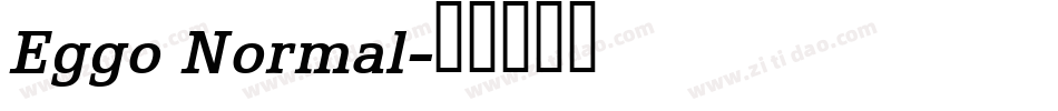 Eggo Normal字体转换